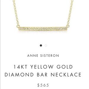 Anne Sisteron gold and diamond necklace